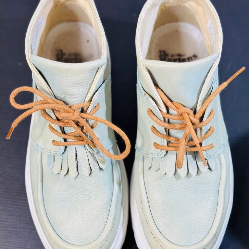 Dr. Martens Jamima San Diego Blue Green Leather Chukka Boots Size 8 - Picture 10 of 11